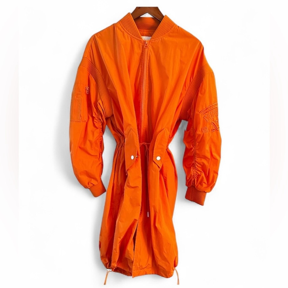FAIRWHALE Oversized Long Jacket Windbreaker Streetwear, Small (easily fits med)